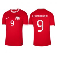 Muški Nogometni Dres Poljska Robert Lewandowski #9 Gostujuci SP 2022 Kratak Rukav